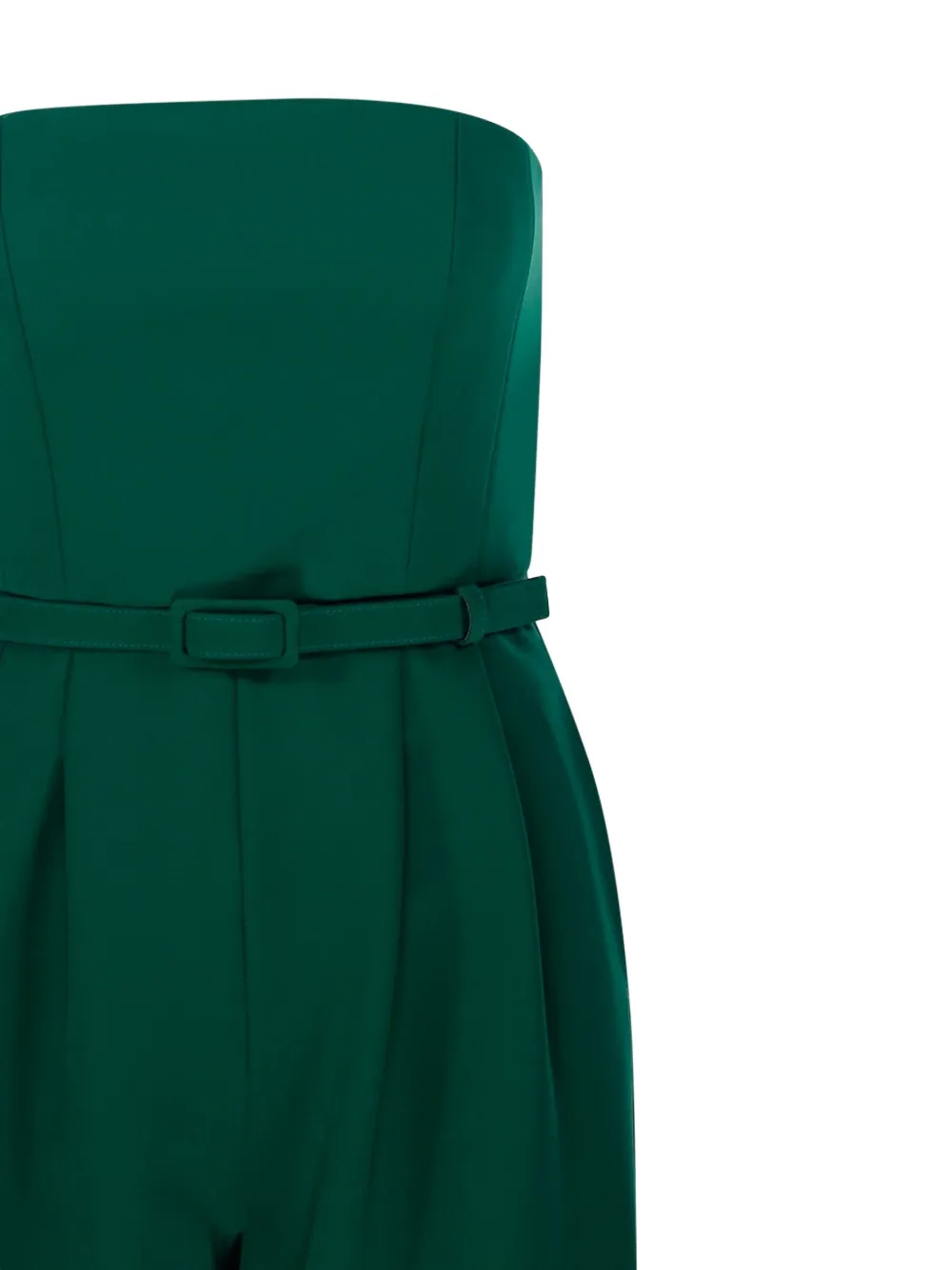 Max Mara Belted Jumpsuit In Green