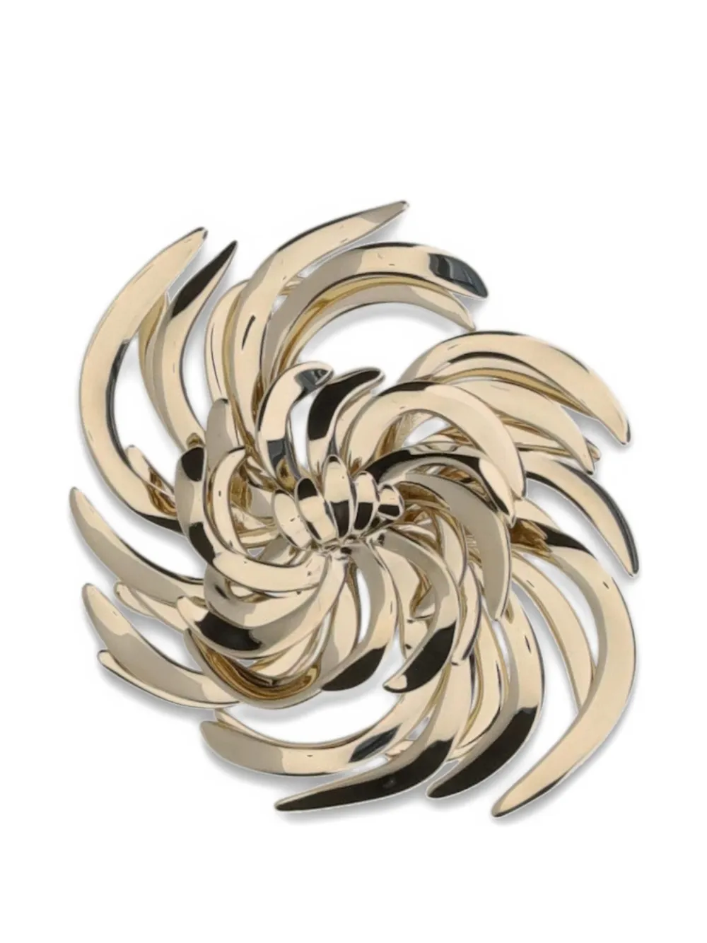 Miu Miu Metal Brooch In Silver