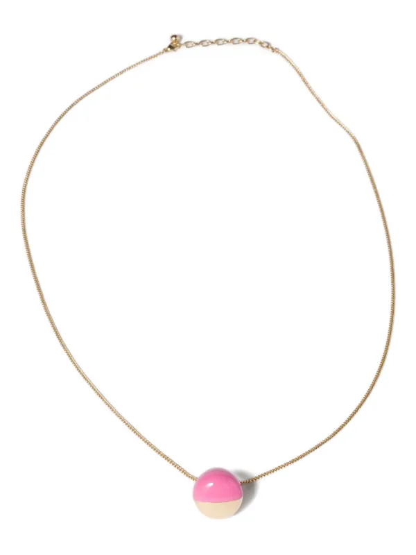 Miu Miu Pendant Necklace | Gold | FARFETCH Miu Miu Pendant Necklace | Gold | FARFETCH