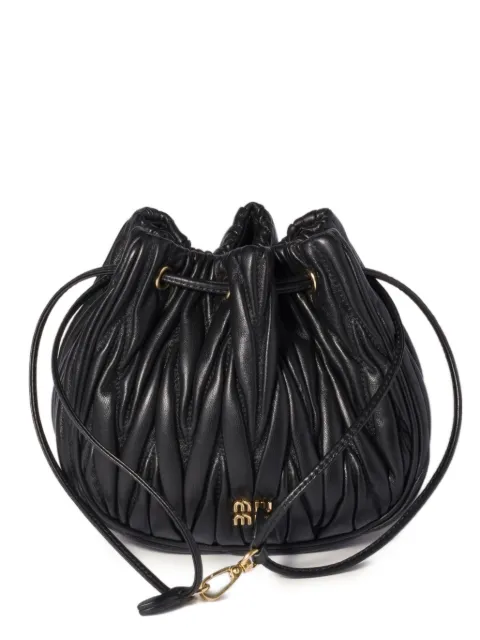 Miu Miu matelassé drawstring clutch bag
