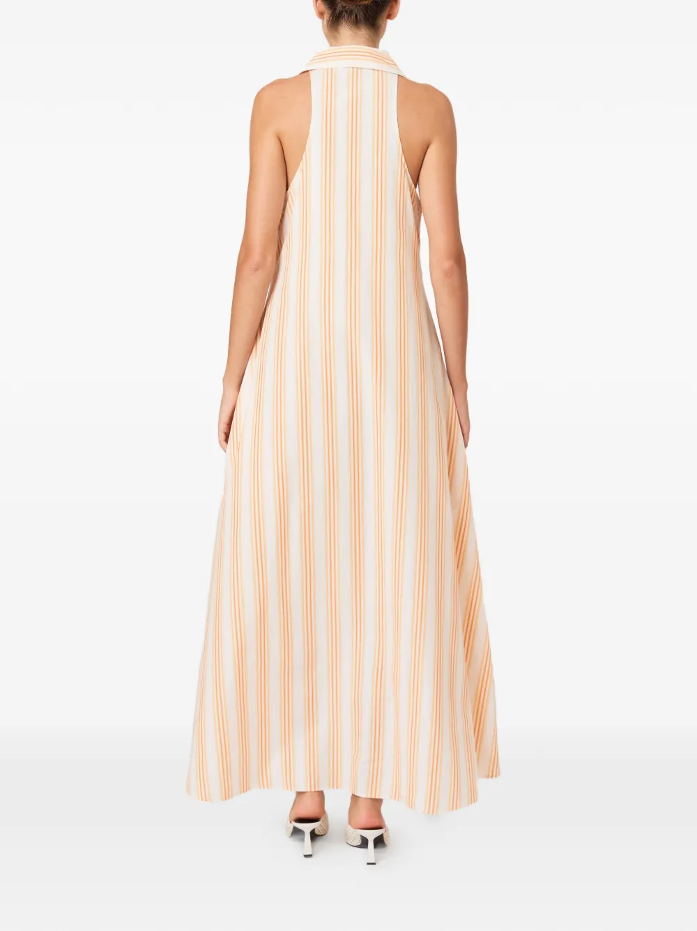Rosie Assoulin Take It or Sleeveless jurk Beige