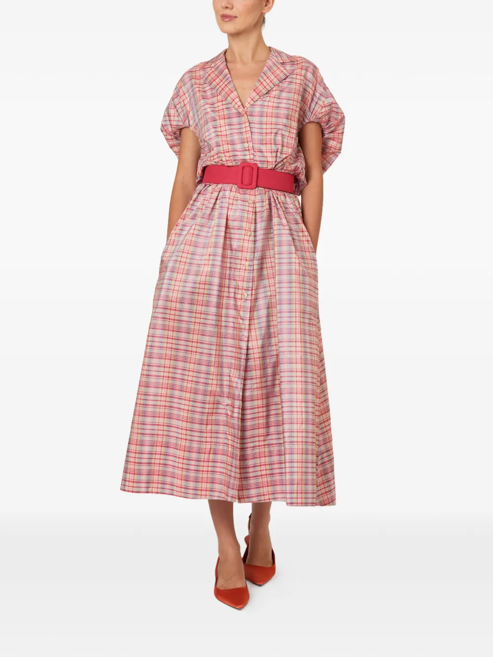 Rosie Assoulin Wind at Your Back jurk Roze