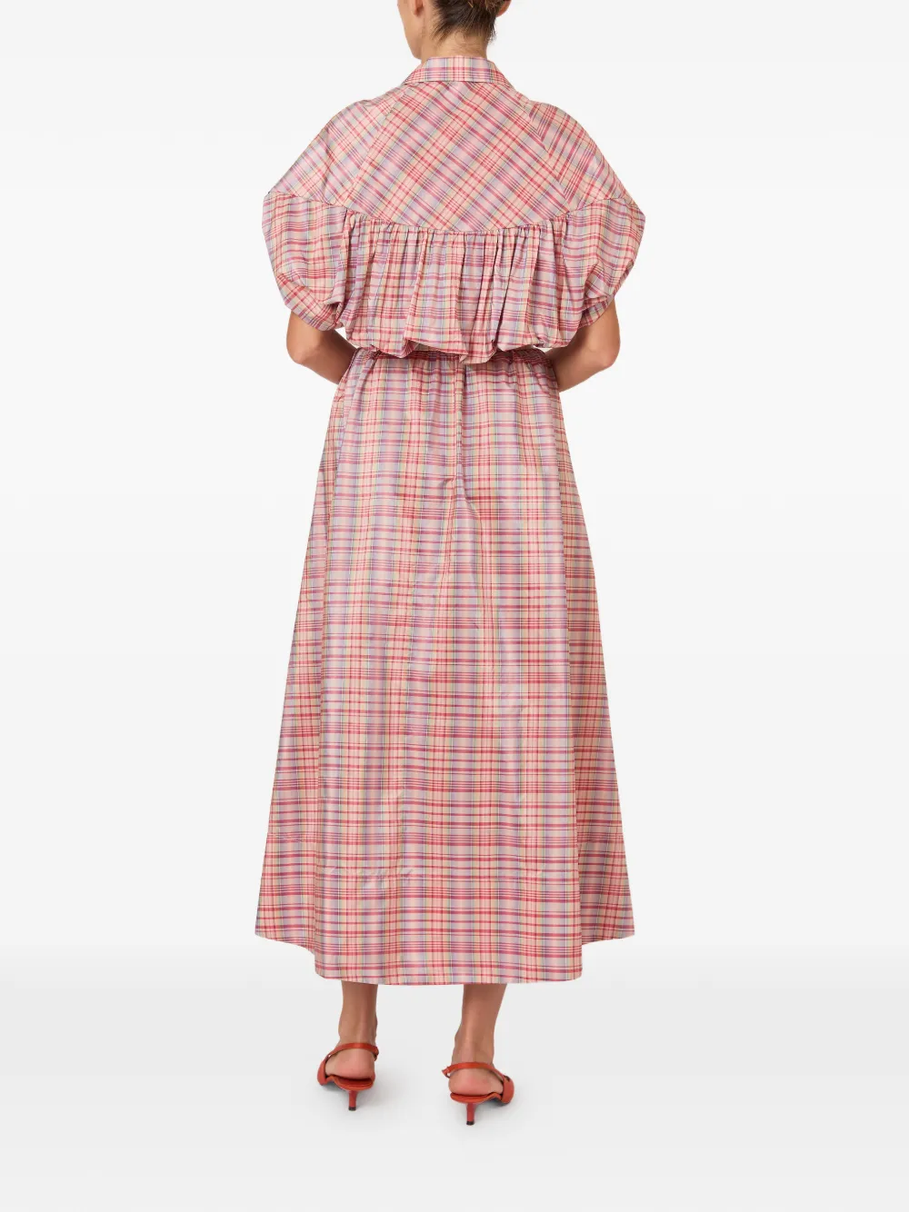 Rosie Assoulin Wind at Your Back jurk Roze