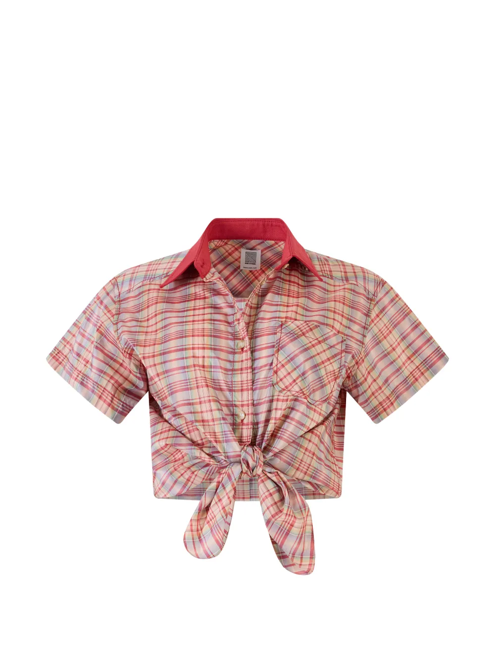 Rosie Assoulin tie button shirt - Rosa