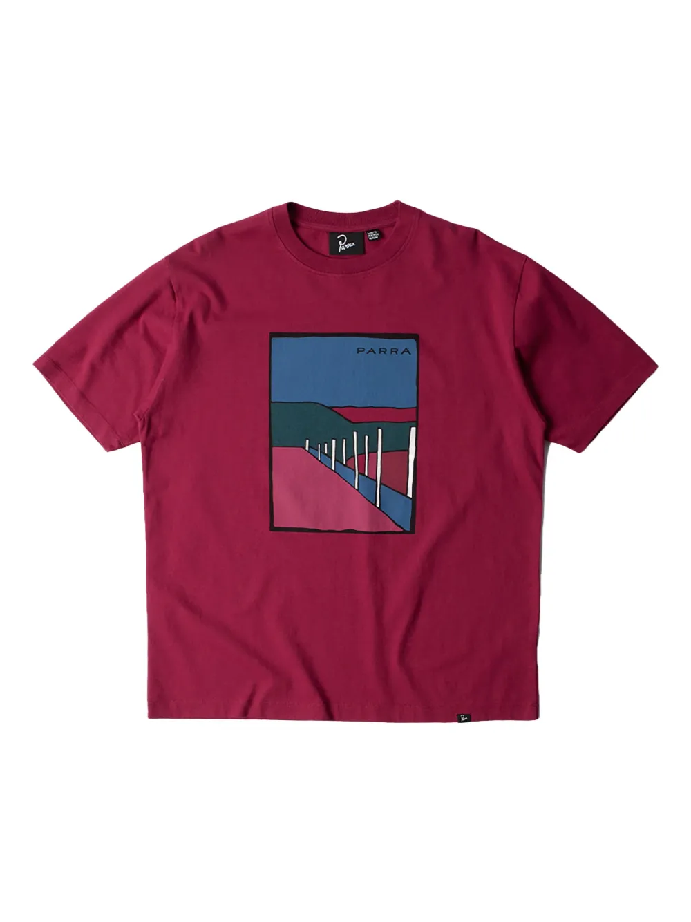 BY PARRA Beach Parking short-sleeve T-shirt | Red | Image 1