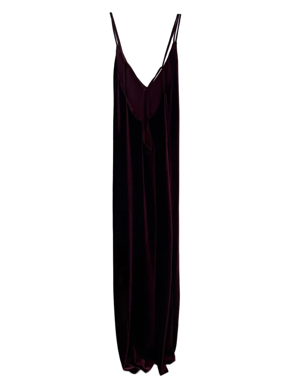 Fit Velvet Dress In Brown