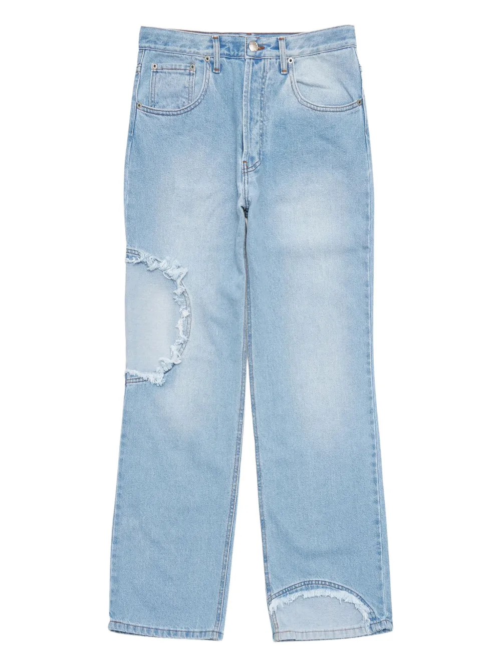Edward Cuming Window Straight-leg Jeans In Blue