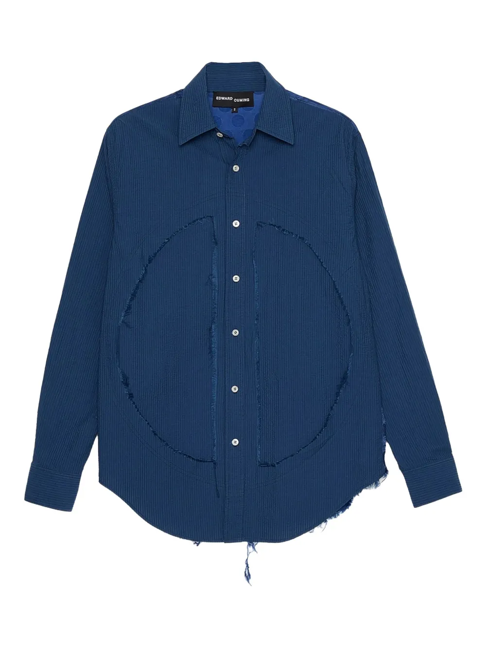 Edward Cuming Classic Lung Window Shirt Navy In Blue