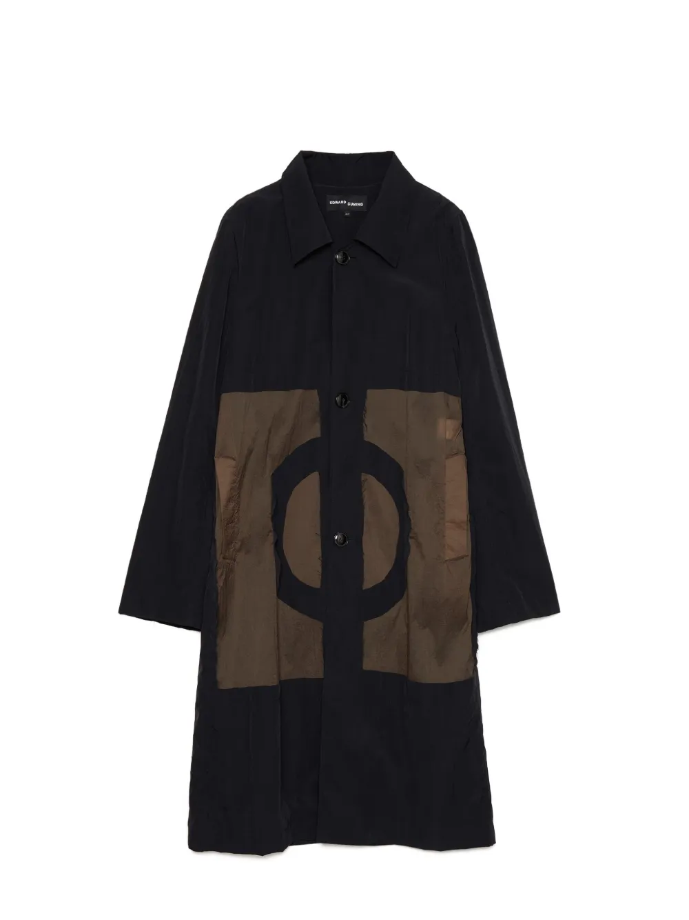 Edward Cuming Panelled Coat In Animal Print