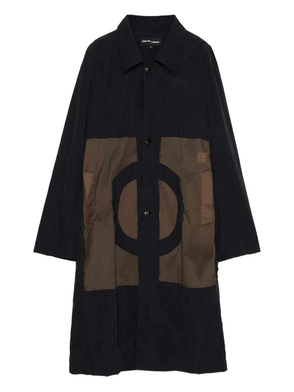 Edward Cuming panelled coat - ブラック Edward Cuming panelled coat - ブラック