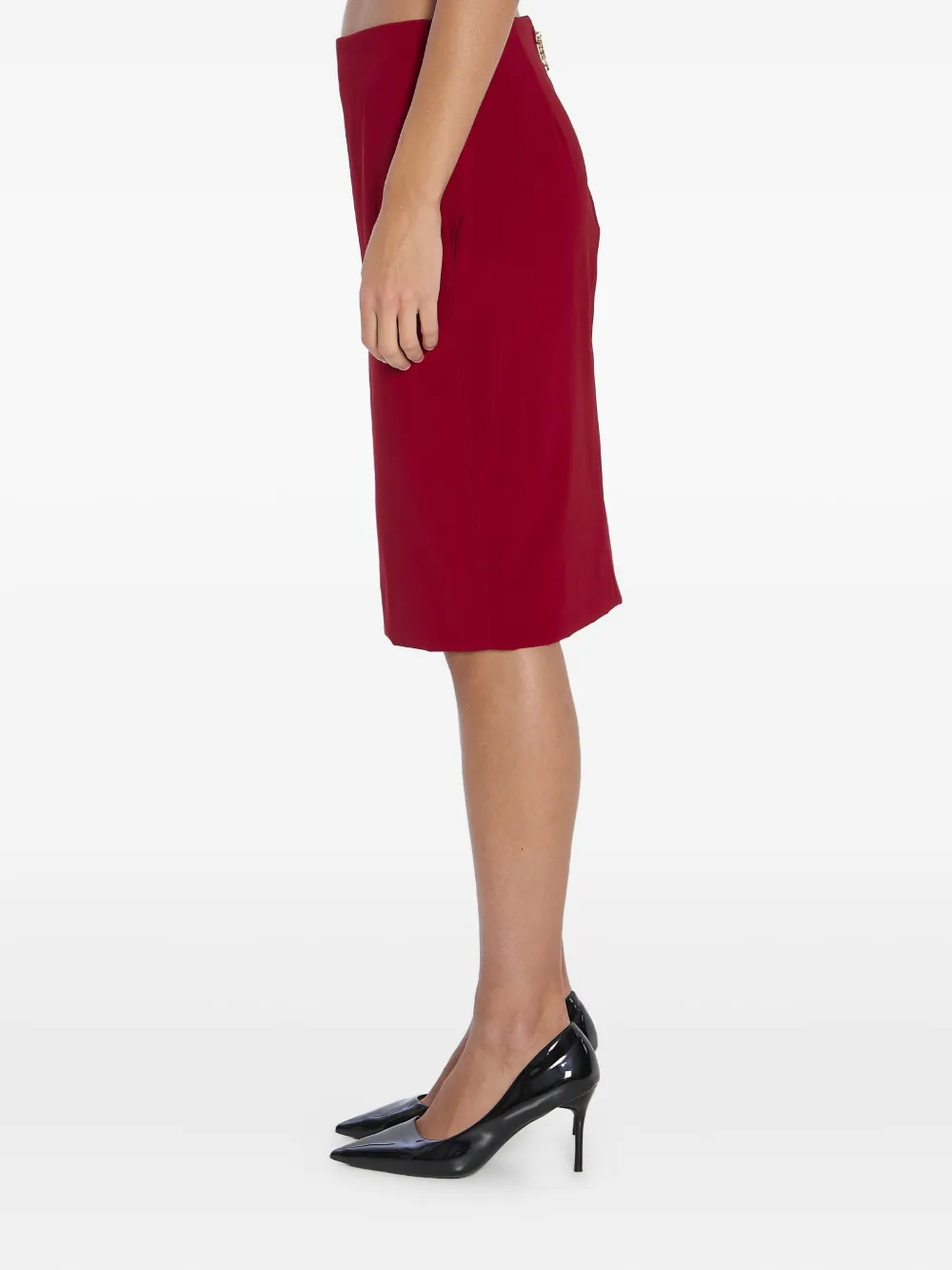 Saint Laurent Straight-hem Pencil Skirt In Multi
