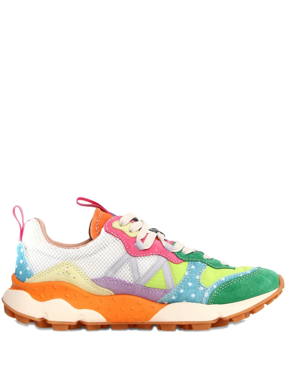 FLOWER MOUNTAIN Sneakers met stippen en vlakken Groen
