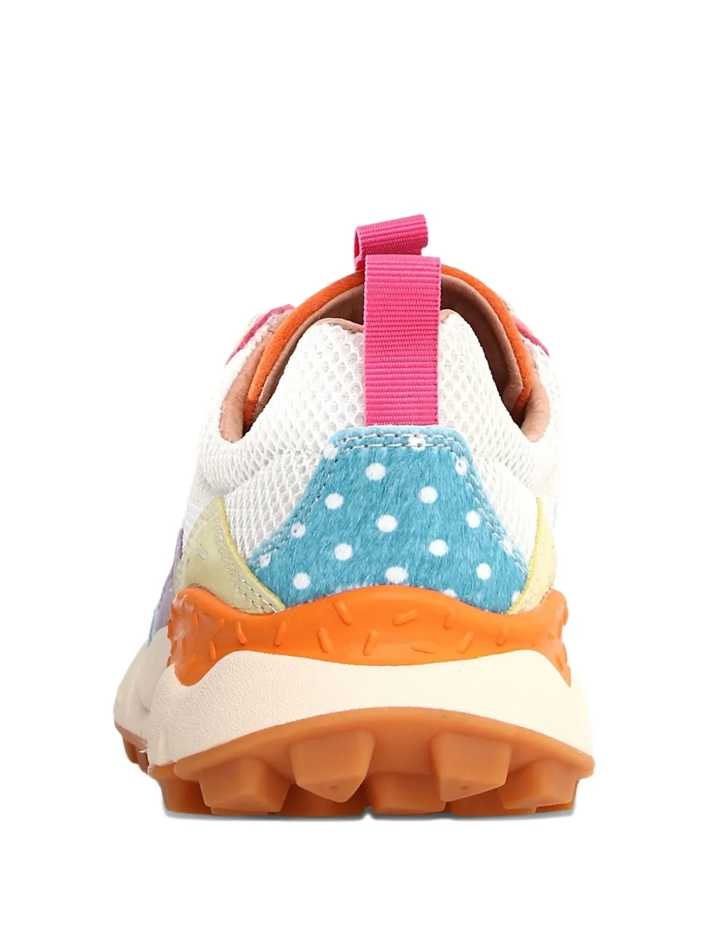 Flower Mountain Multi-panelled Polka-dot Sneakers In Multi