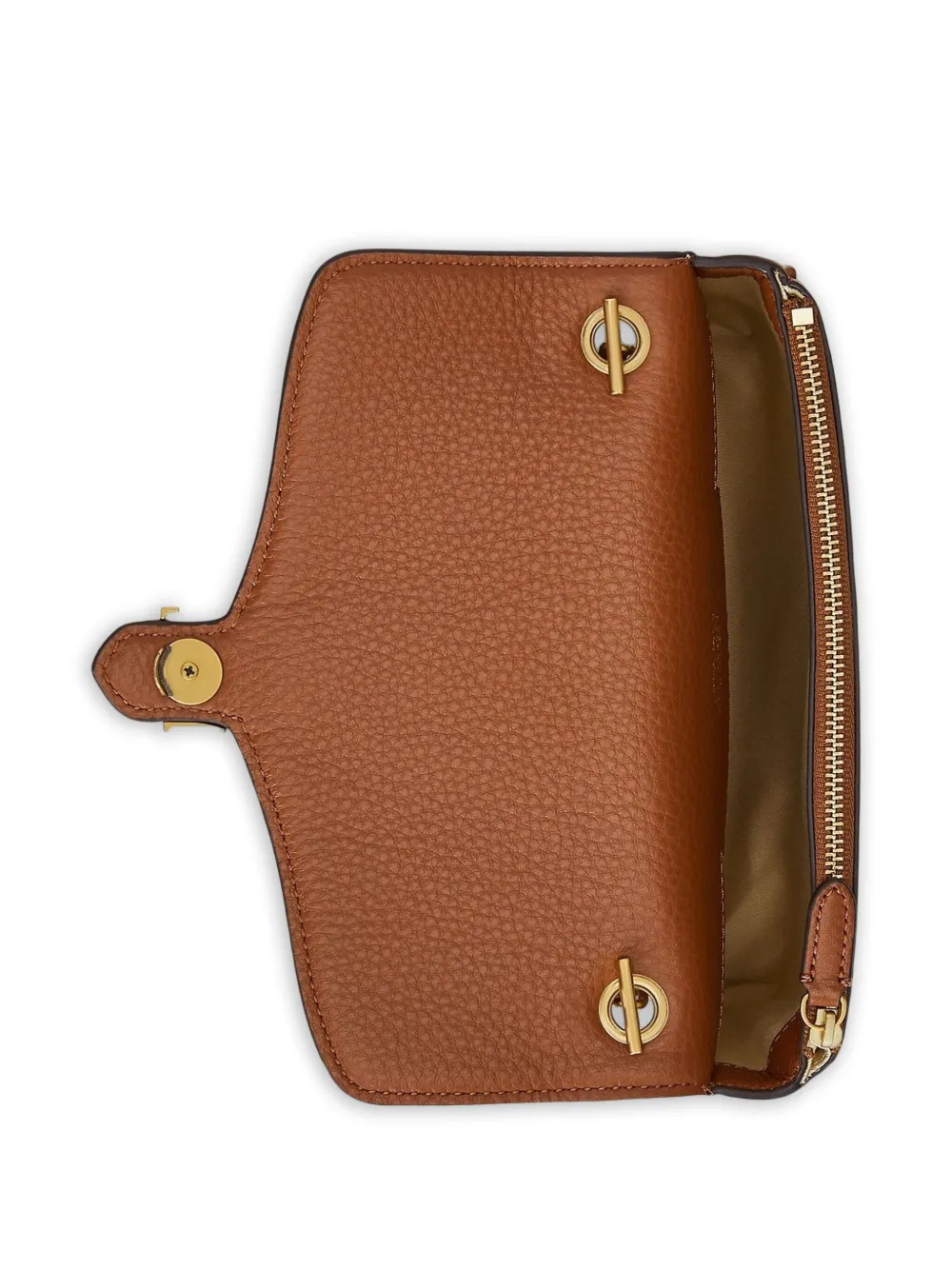 Lauren Ralph Lauren Bradley portemonnee met ketting Bruin