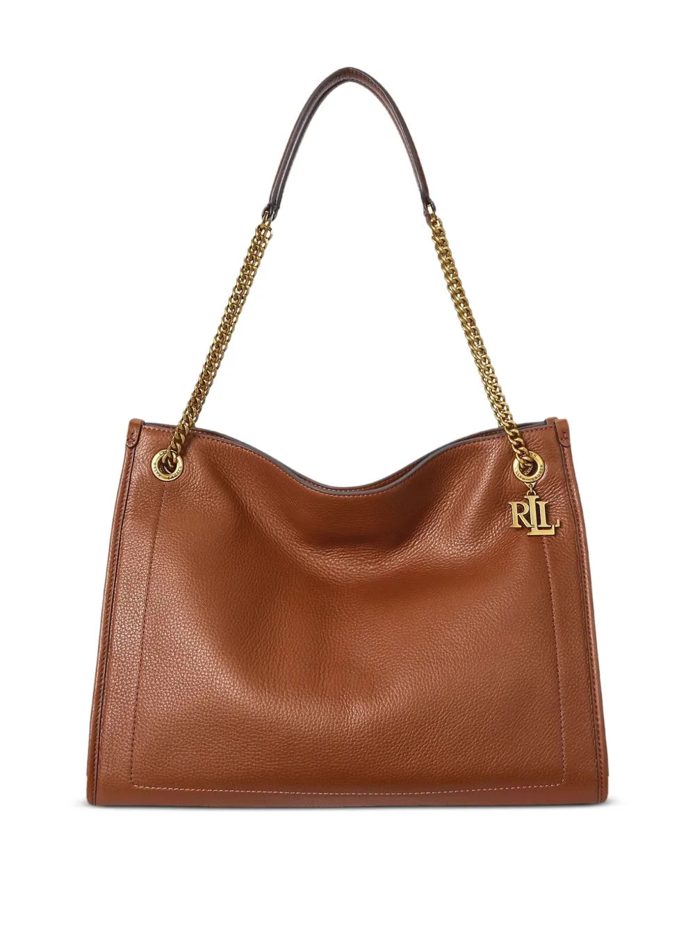 Lauren Ralph Lauren Bradley grote schoudertas - Bruin