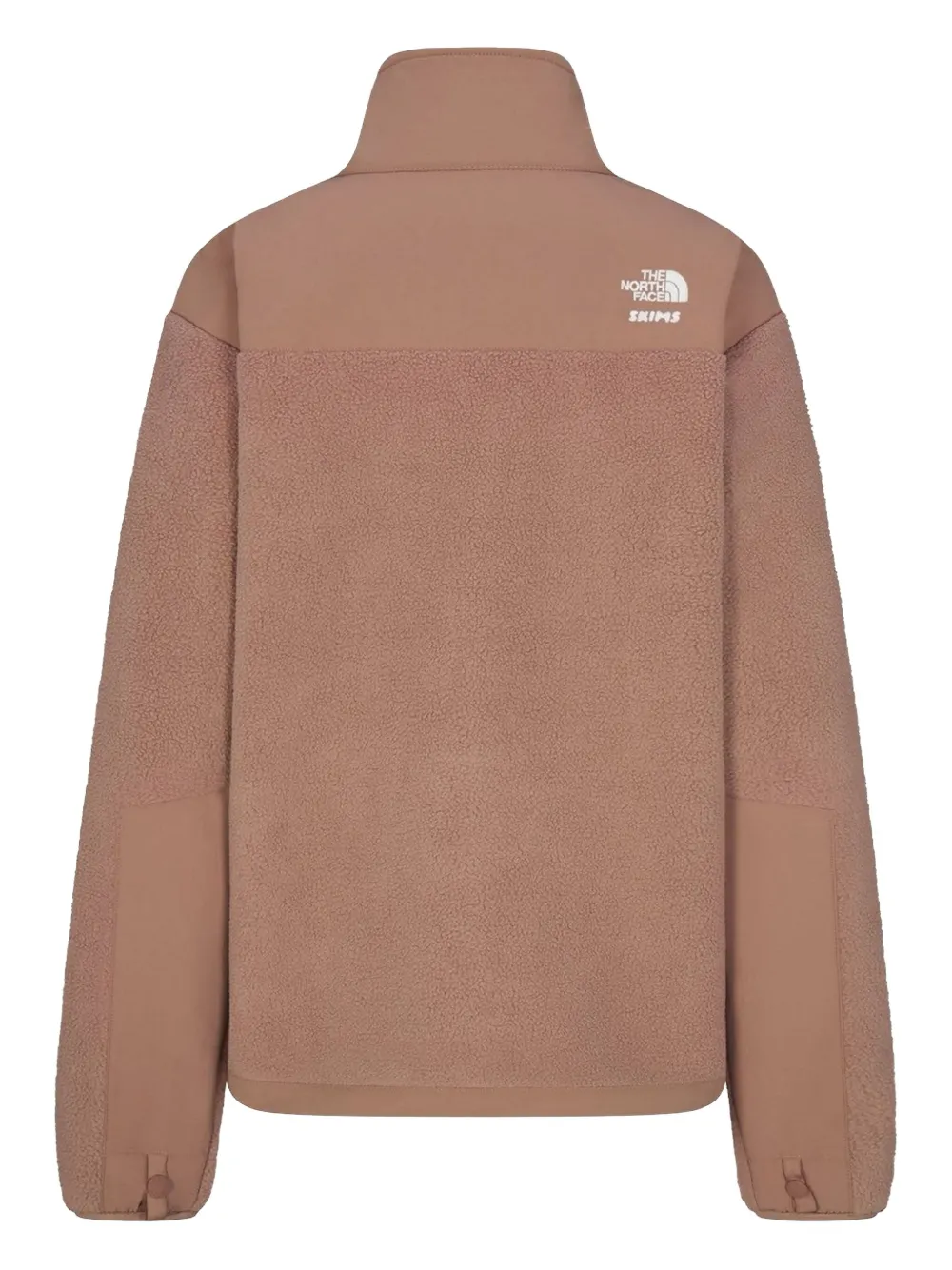 Skims X The North Face 1995 Retro Denali Fleece Zip-up Jacket In Brown