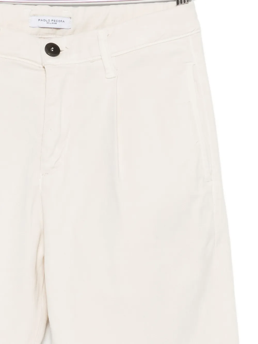 Paolo Pecora Buttoned Pants In Neutral