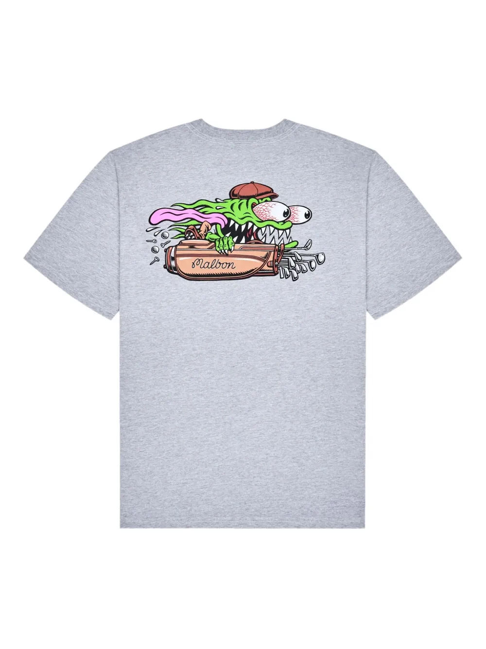 Malbon Golf graphic-print T-shirt - Grijs