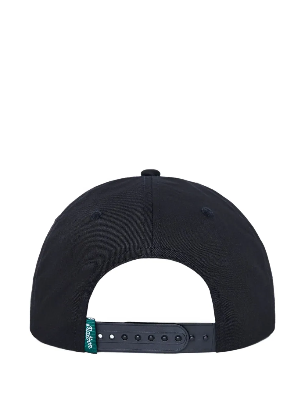 Malbon Golf logo-patch snapback cap - Zwart