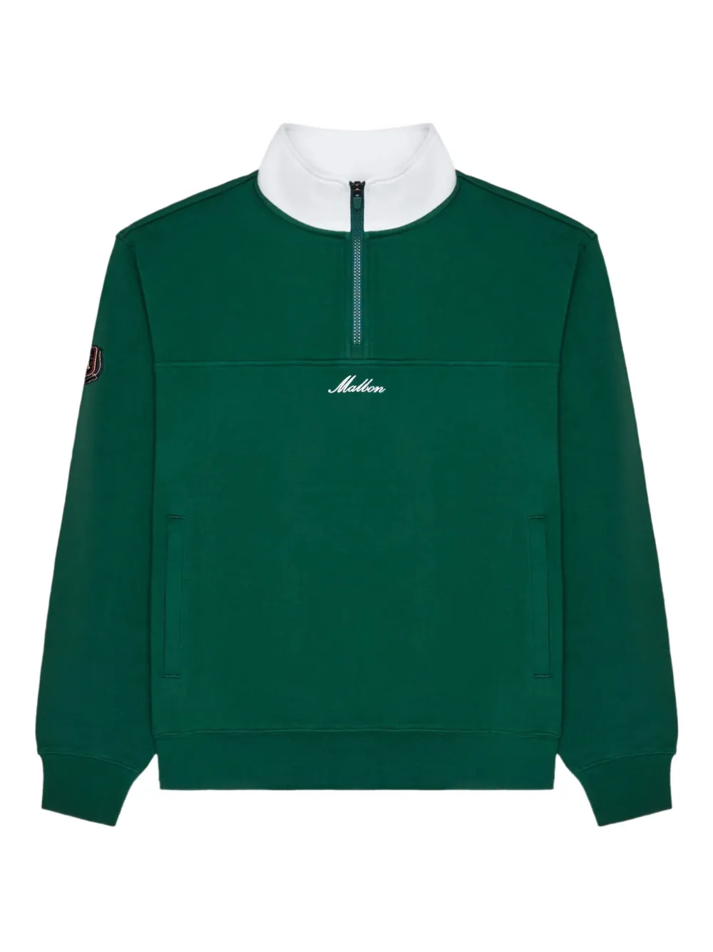 Malbon Golf half-zip embroidered sweatshirt | أخضر | Image 1