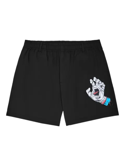 Malbon Golf screaming-hand shorts