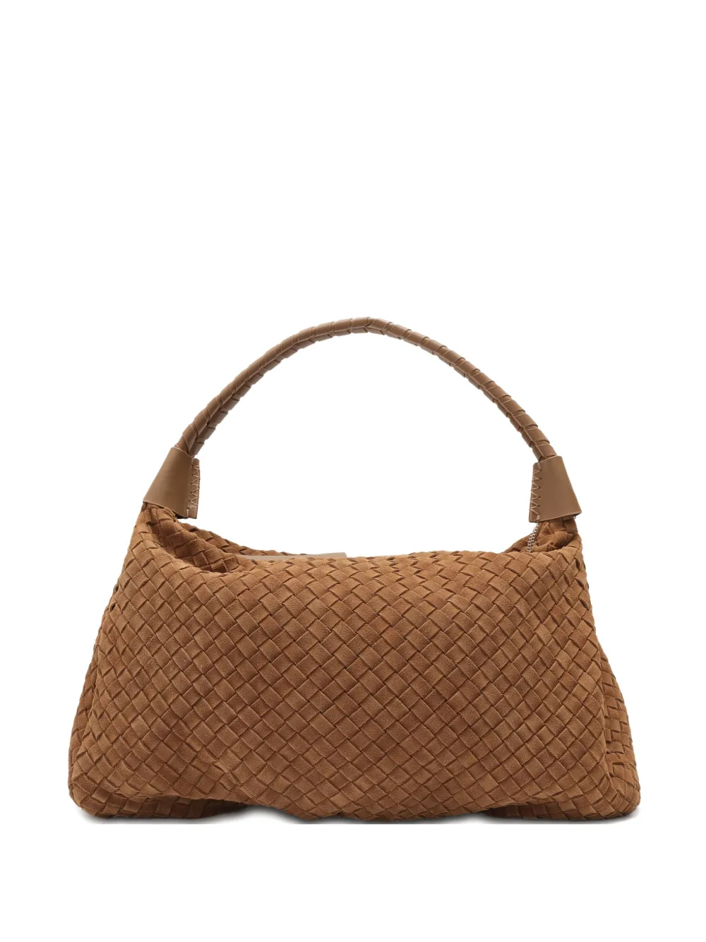Sarah Chofakian Woven Bolsa Wool Shoulder Bag In Brown