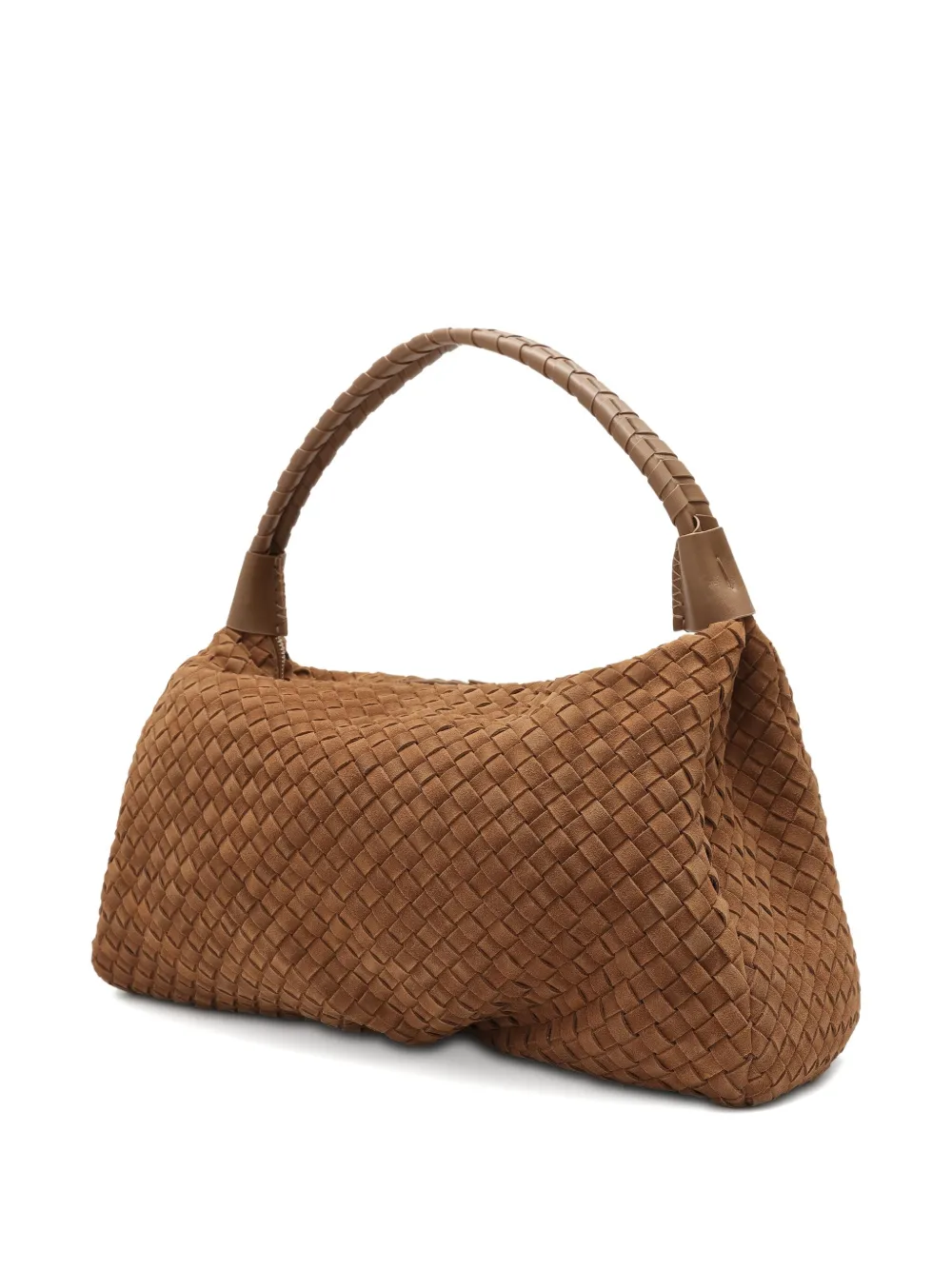 Sarah Chofakian Woven Bolsa Wool Shoulder Bag In Brown