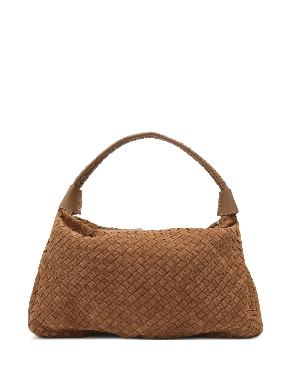 Sarah Chofakian woven bolsa wool shoulder bag - Marrone