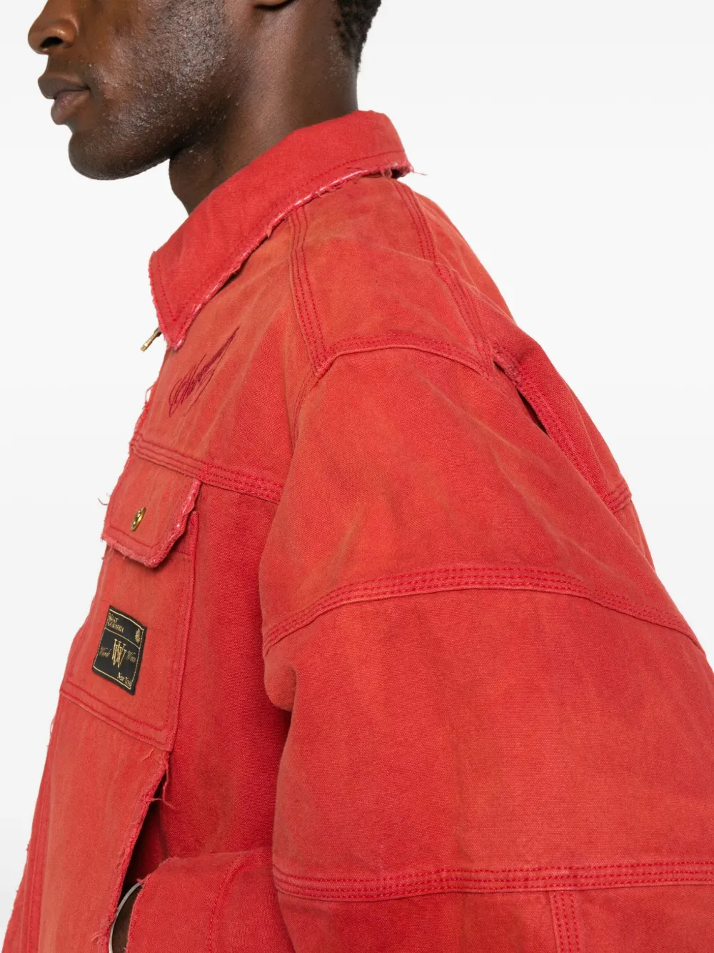 Willy Chavarria Jack met logodetail Rood
