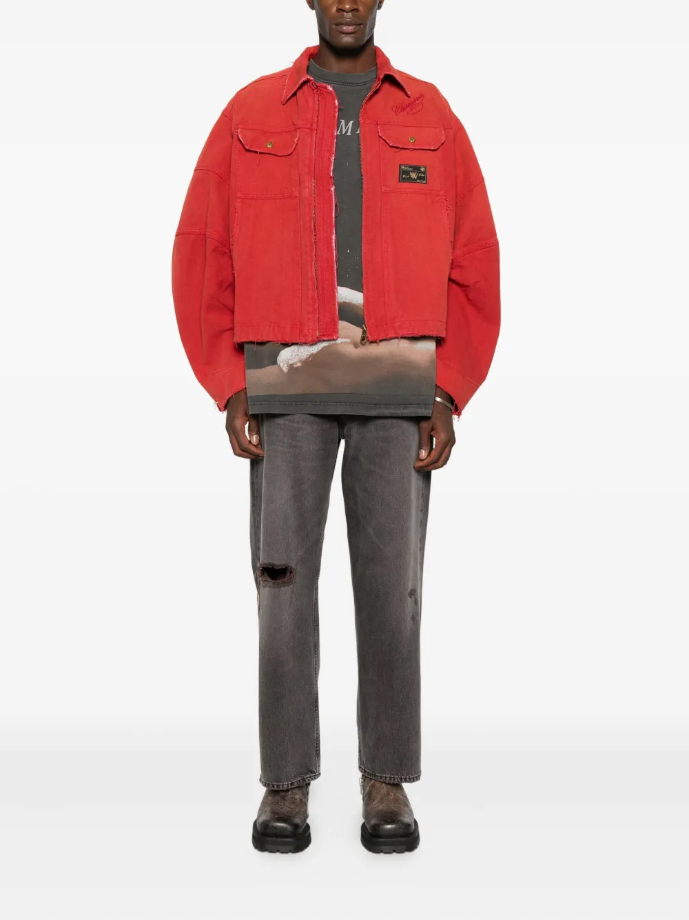 Willy Chavarria logo-detail piping jacket | Sport Jackets & Windbreakers | Image 2