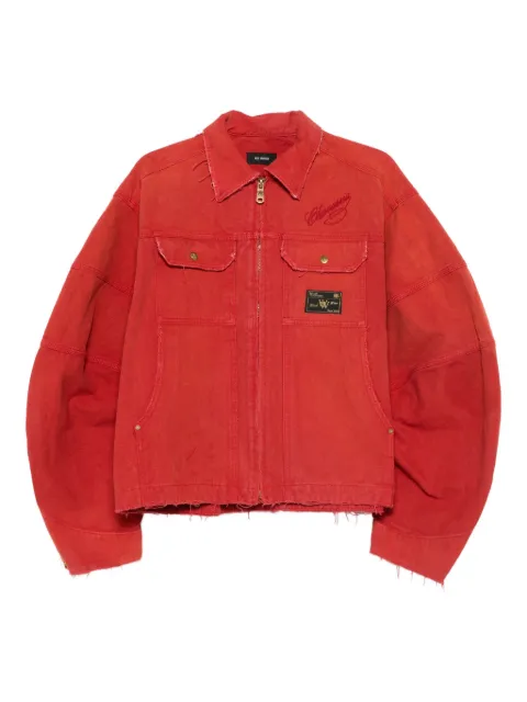 Willy Chavarria logo-detail piping jacket