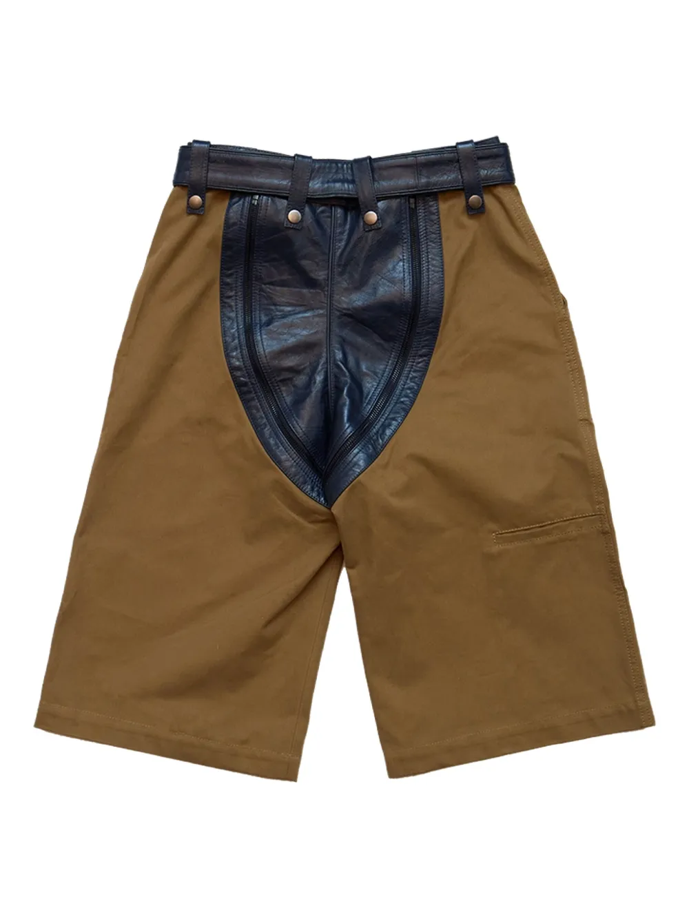 Martine Rose colour-block panelled shorts - Bruin