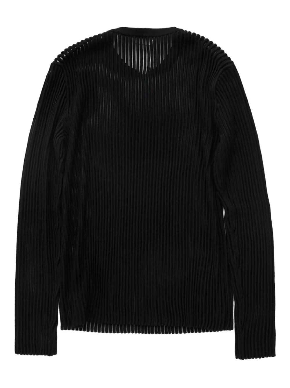 Helmut Lang Crew-neck Long Sleeve T-shirt In Black