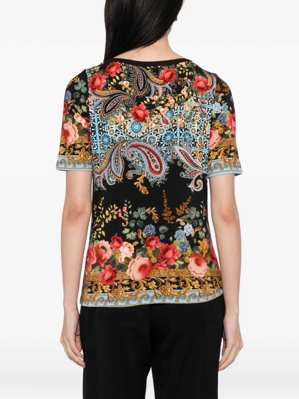 Johnny Was Janie Favorite T-shirt Zwart