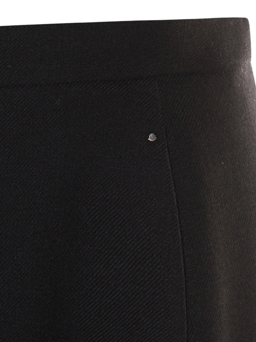 Moncler Midi-rok met A-lijn en knoopdetail Zwart