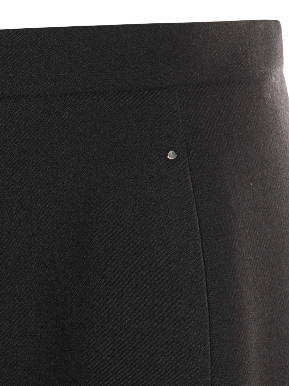 Moncler Midi-rok met A-lijn en knoopdetail Zwart