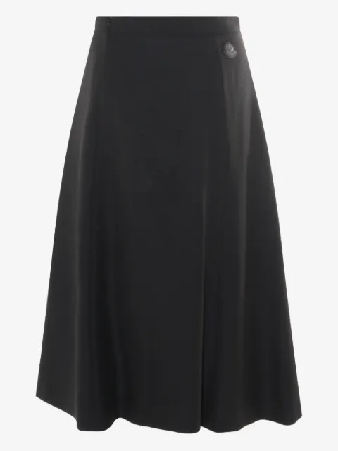 Moncler button-detail A-line midi skirt