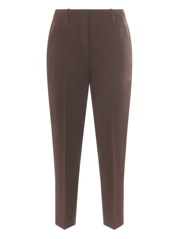 Incotex Elastic-waist Trousers in Brown