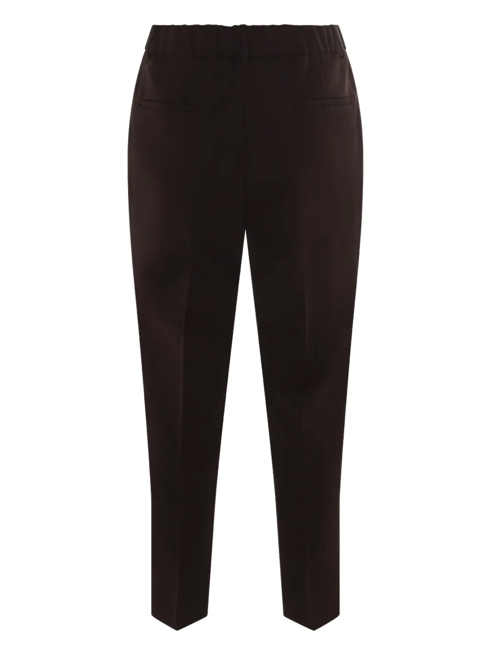 Incotex Elastic-waist Trousers In Brown
