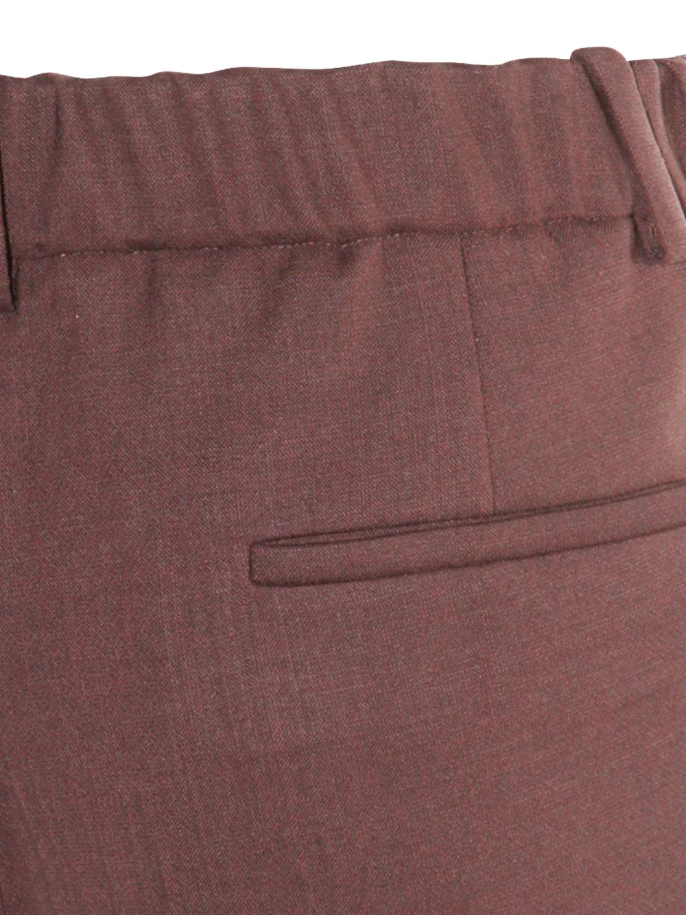 Incotex Elastic-waist Trousers In Brown