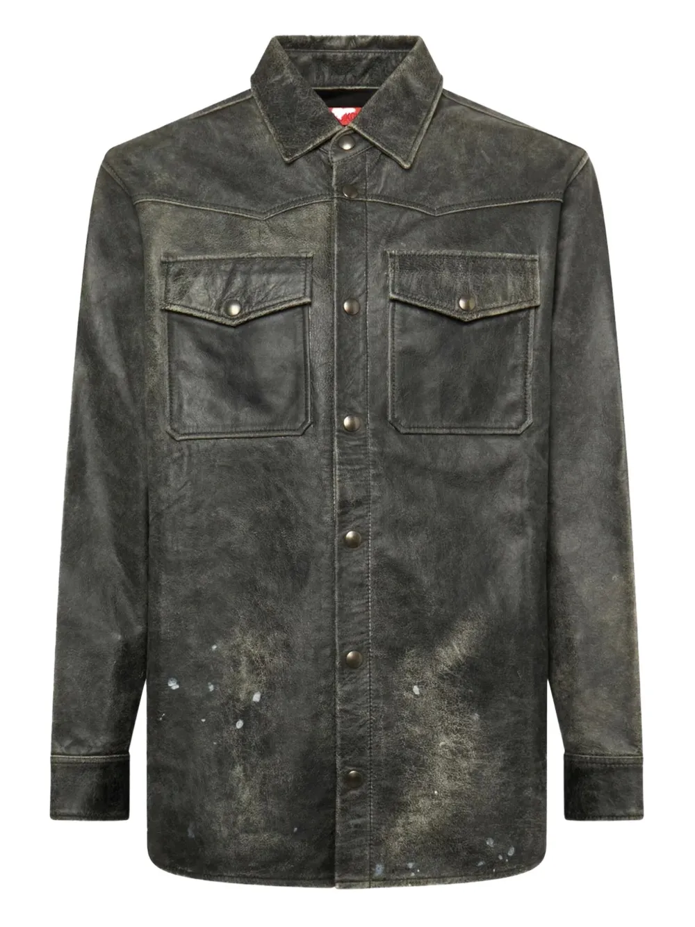 KUSIKOHC leather shirt | Black | Image 1