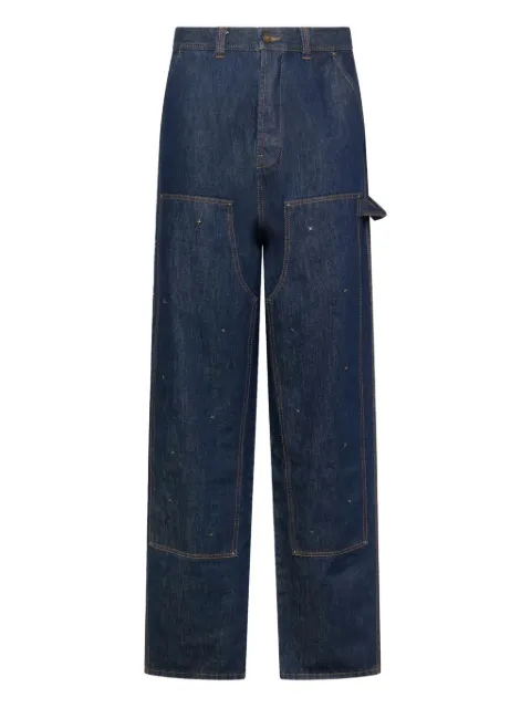 KUSIKOHC jeans rectos con tiro alto