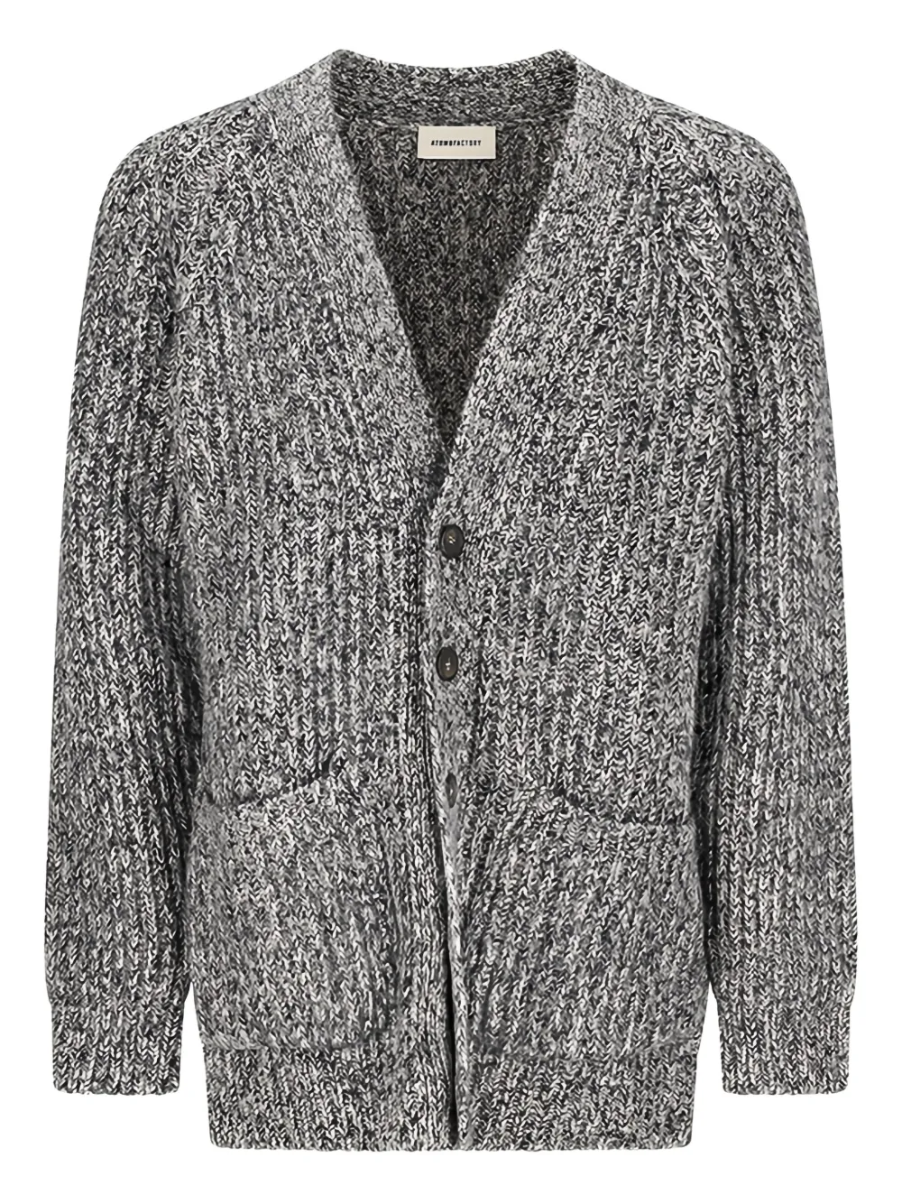 Atomo Factory Buttoned Cardigan In Gray