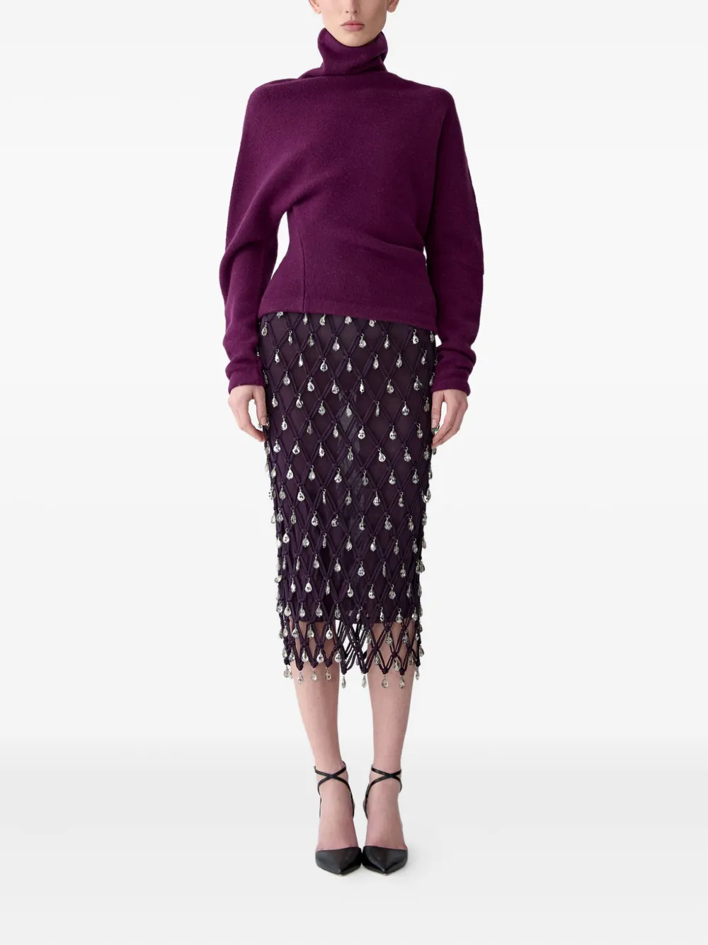 Carolina Herrera asymmetric turtleneck sweater | Knitted Sweaters | Image 2