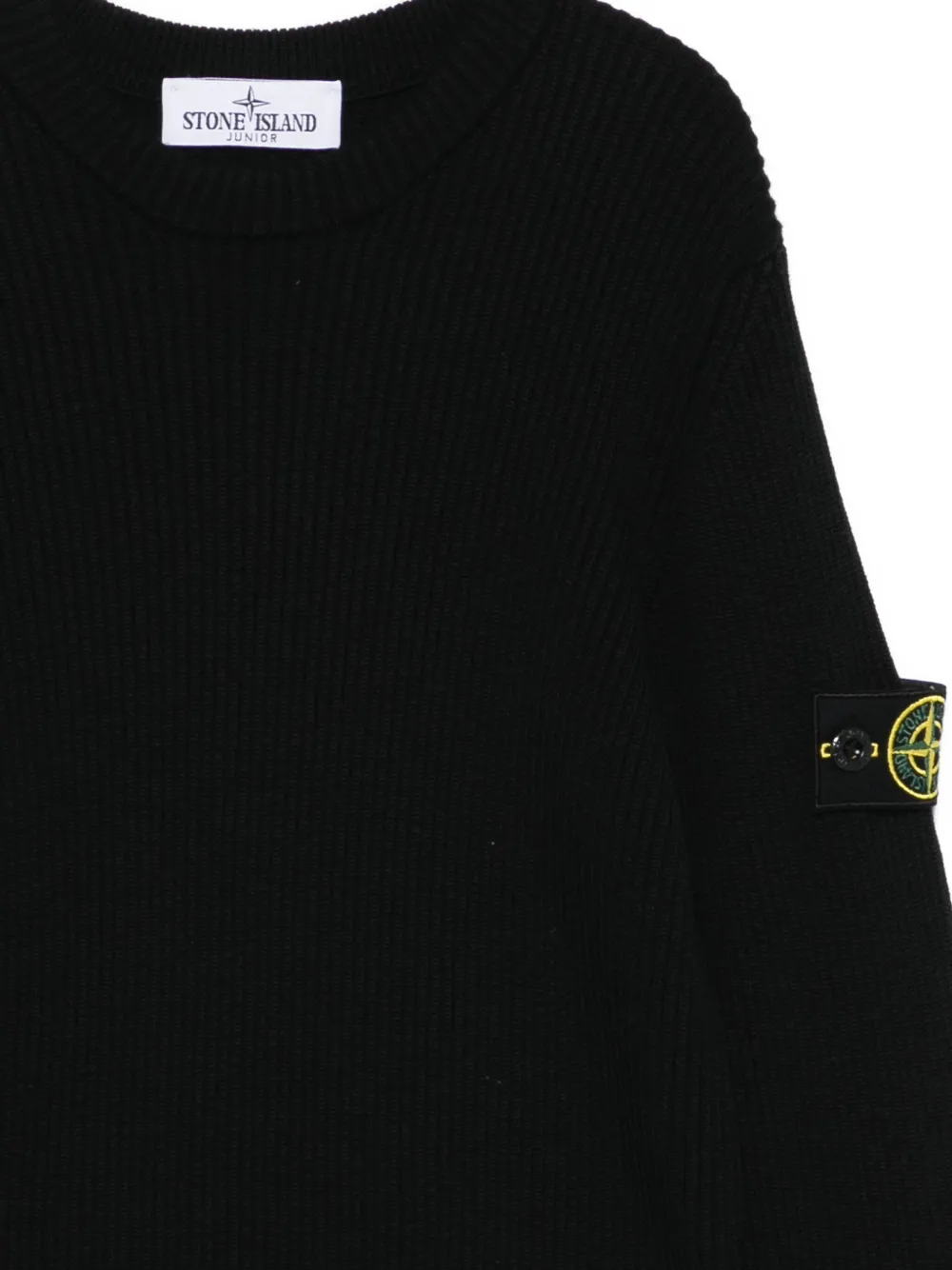 Stone Island Junior Wollen trui Zwart