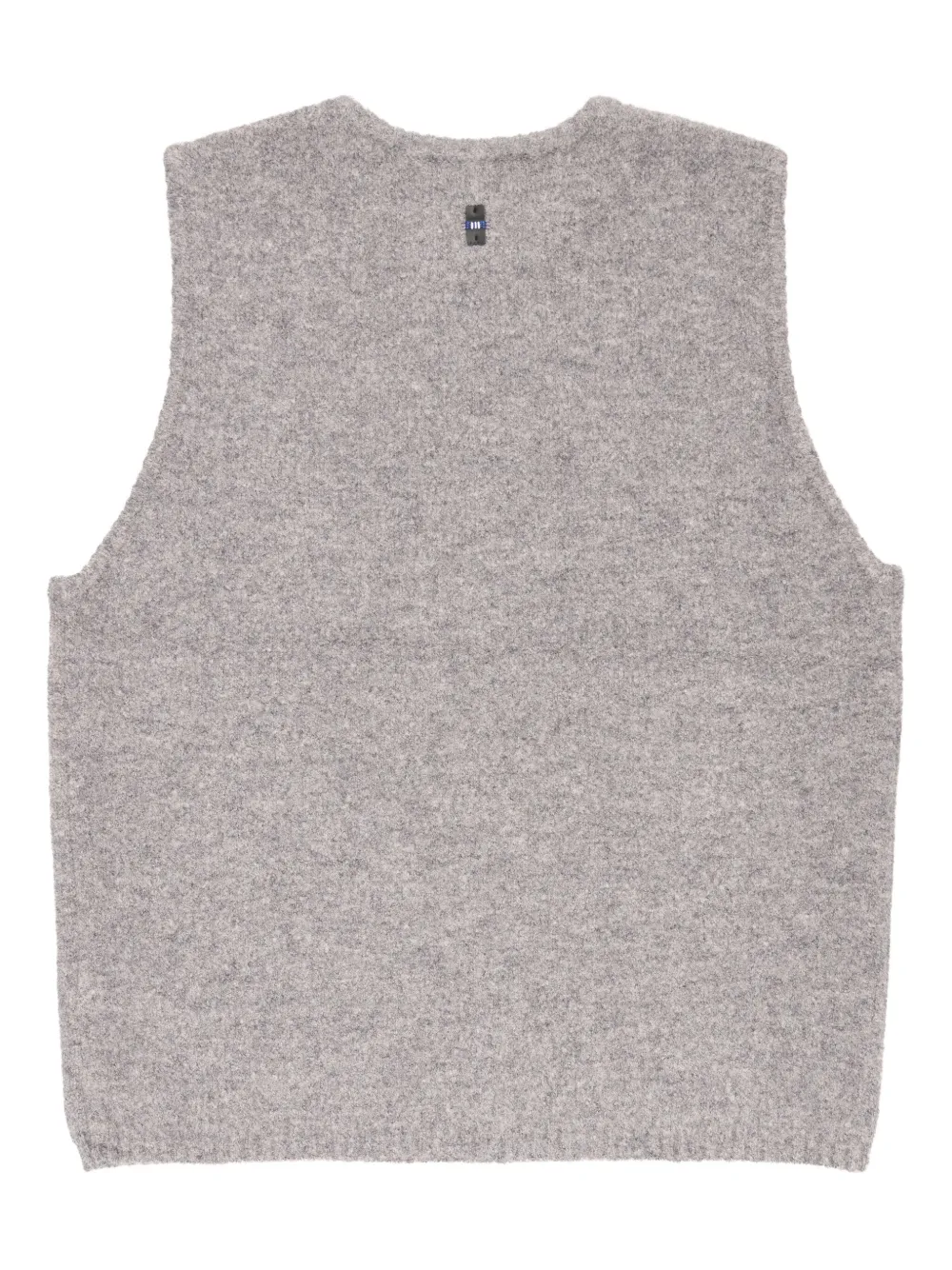 Ader Error Cable-knit Sleeveless Sweater In Gray