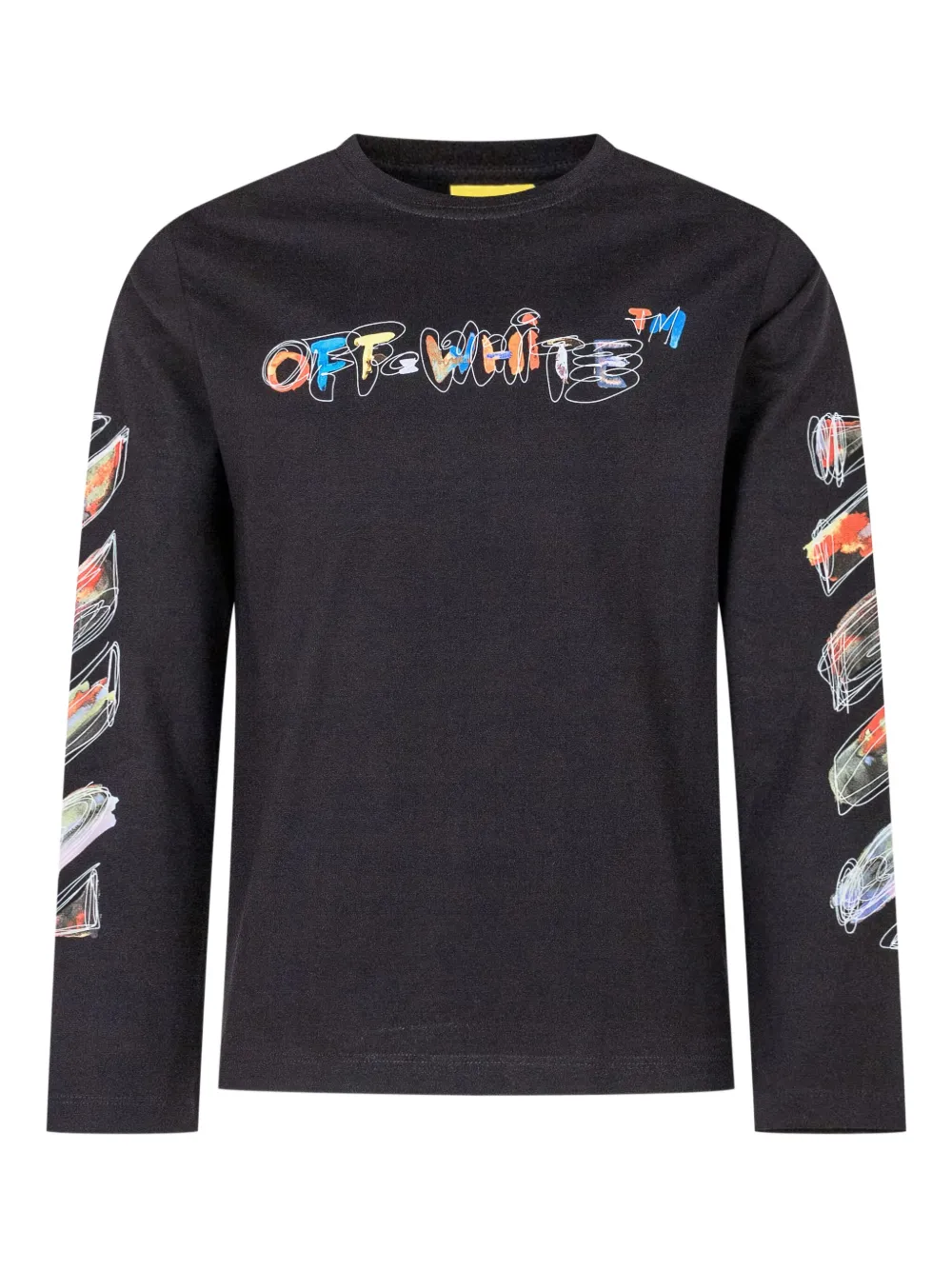 Off-White Kids long-sleeve t-shirt - ブラック Off-White Kids long-sleeve t-shirt - ブラック