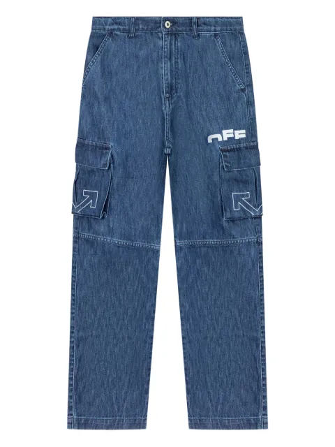 Off-White Kids cargo-pocket jeans