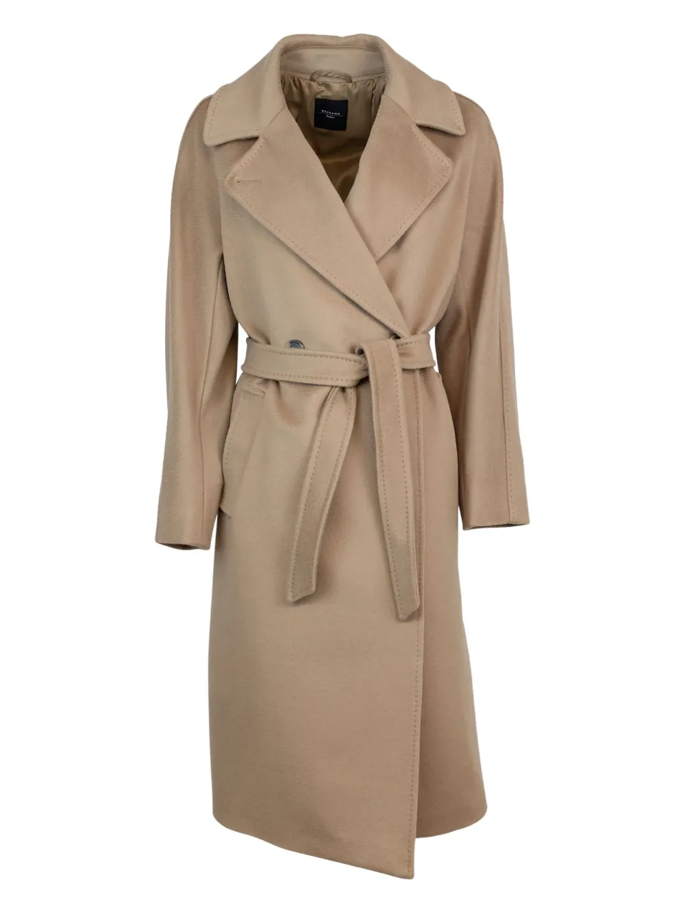 Max Mara belted wool coat - ブラウン Max Mara belted wool coat - ブラウン