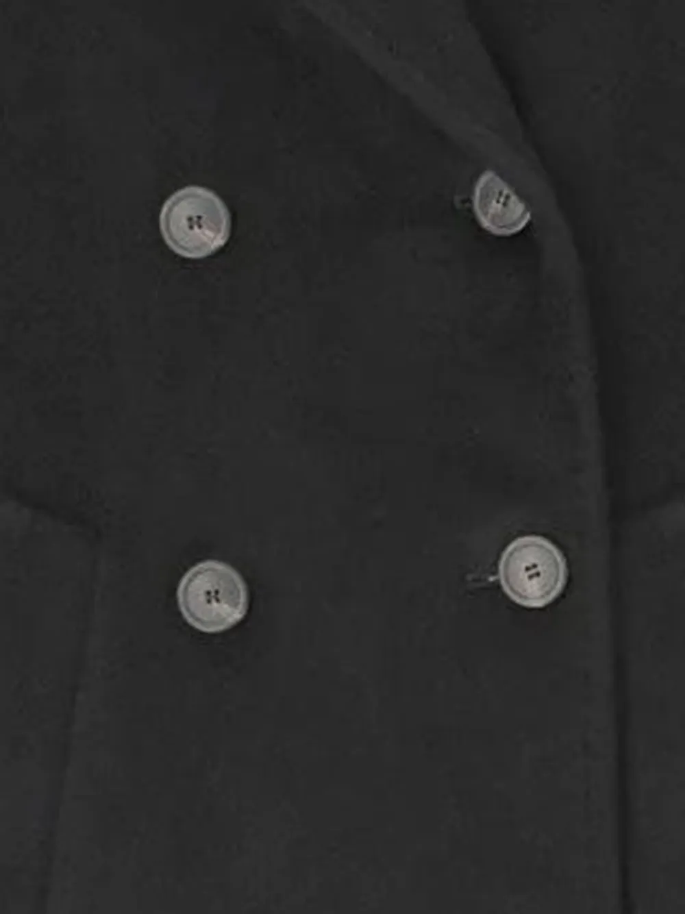 Max Mara Double-breasted Coat In Black